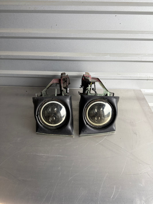 OEM Pop-Up Headlight Assembly Pair w/ Halo Projectors – 1990–1997 Mazda Miata NA