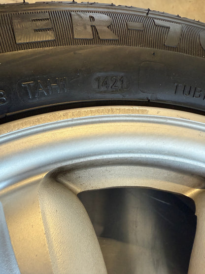 OEM Enkei Daisy Wheel Set w/ Center Caps & Tires – 1990–1997 Mazda Miata NA