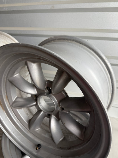 Aftermarket XXR 15x8 Wheels – 4x100 – 0 Offset – Mixed Finish (Powder Coated + Raw)