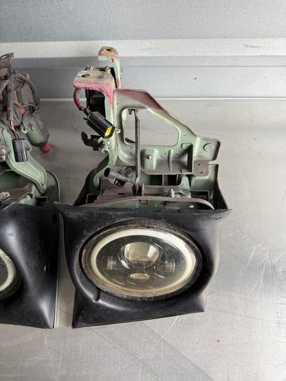 OEM Pop-Up Headlight Assembly Pair w/ Halo Projectors – 1990–1997 Mazda Miata NA