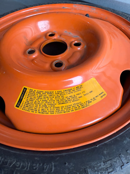 OEM Orange Temporary Spare Wheel & Tire (Donut) – 1990–2005 Mazda Miata NA / NB