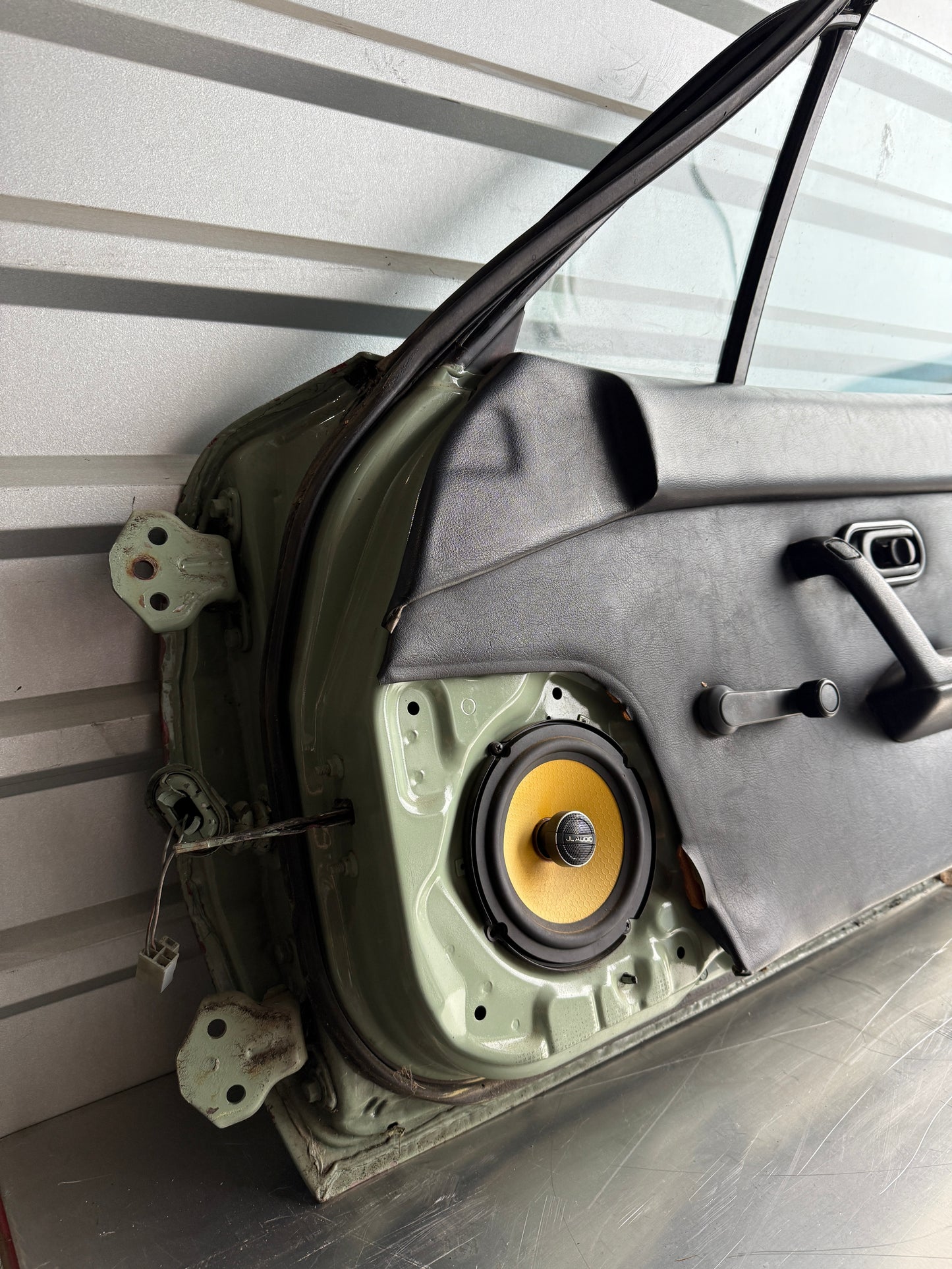 OEM Green Passenger Side Door Assembly – 1990–1997 Mazda Miata NA