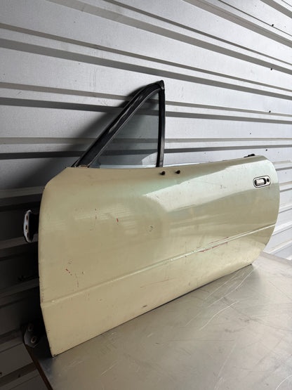 OEM Tan Driver Side Door Assembly – 1990–1997 Mazda Miata NA