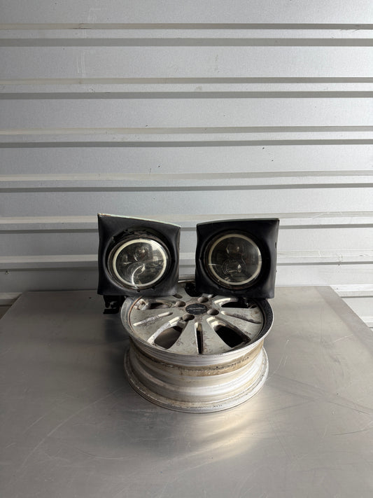 OEM Pop-Up Headlight Assembly Pair w/ Halo Projectors – 1990–1997 Mazda Miata NA