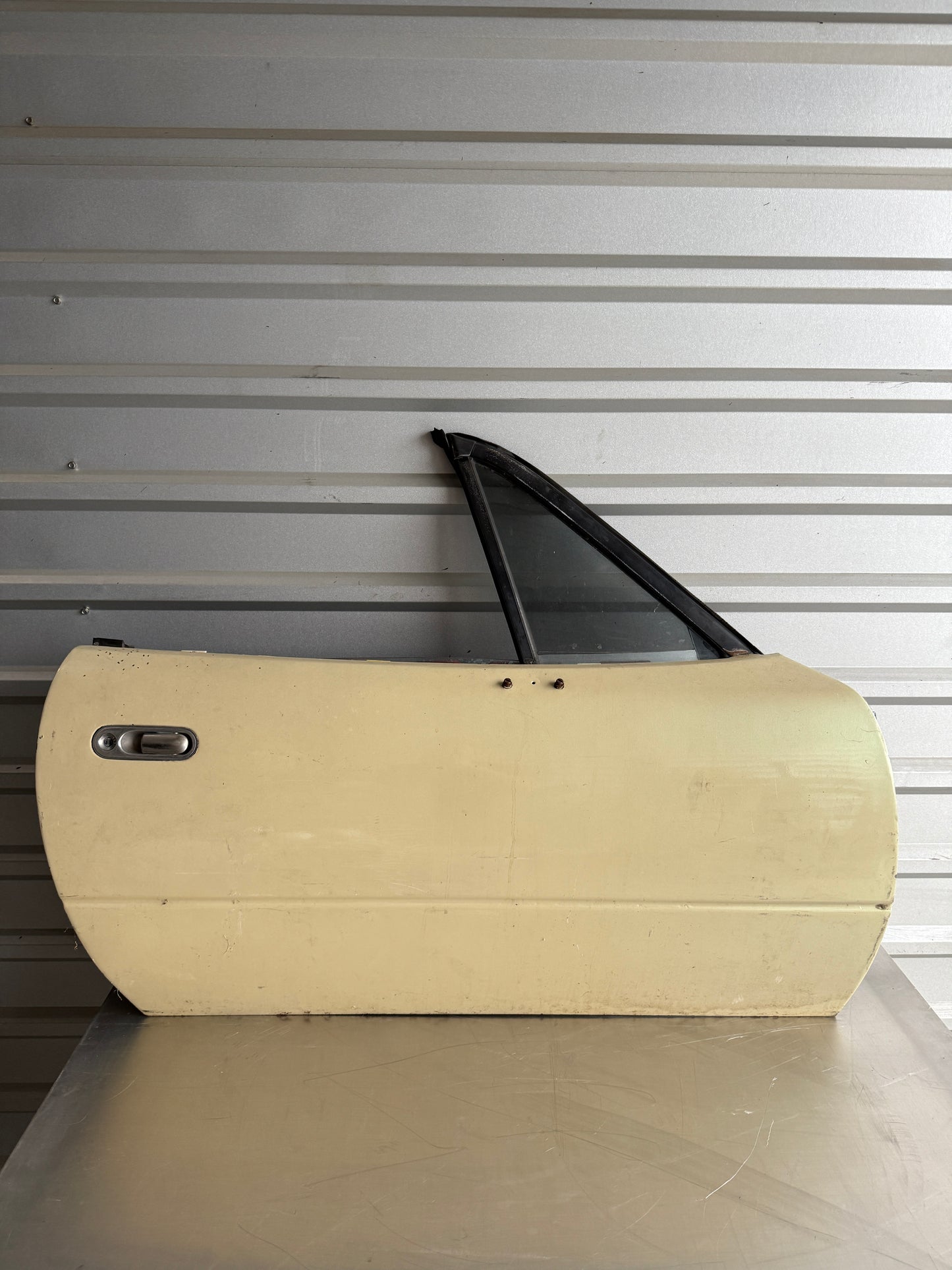 OEM Tan Passenger Side Door Assembly – 1990–1997 Mazda Miata NA