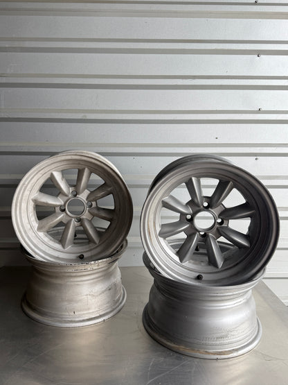 Aftermarket XXR 15x8 Wheels – 4x100 – 0 Offset – Mixed Finish (Powder Coated + Raw)
