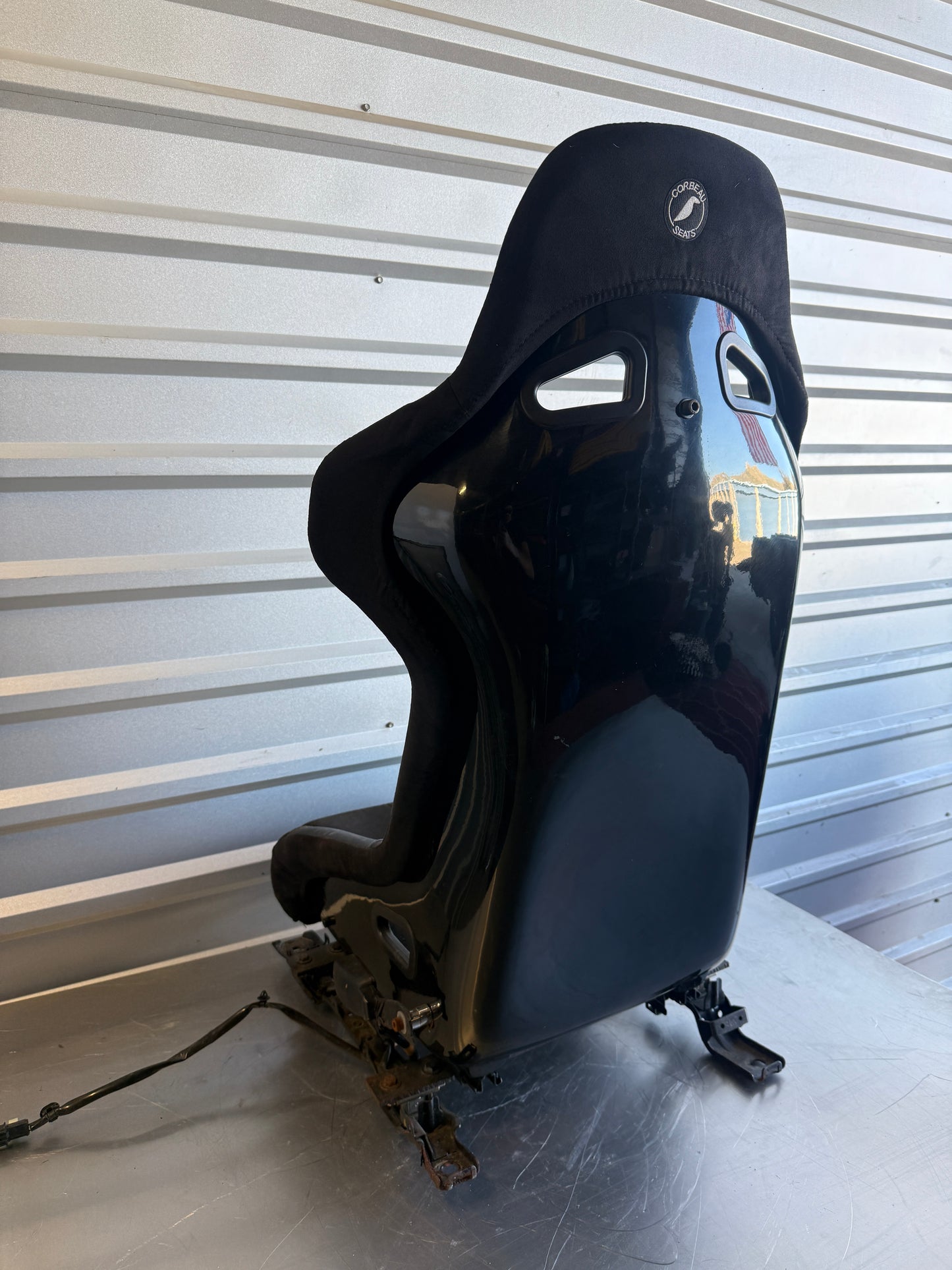 Aftermarket Corbeau Bucket Seat Pair – Universal Fit – Includes Sliders