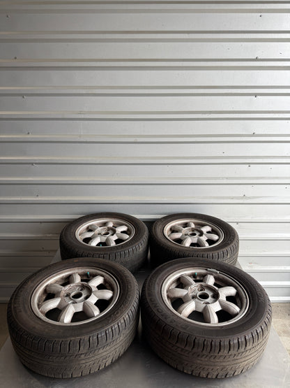 OEM Daisy Wheel & Tire Set (4) – 1990–1997 Mazda Miata NA