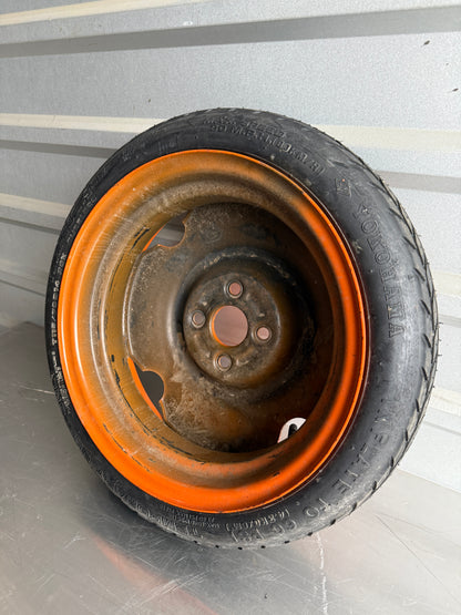 OEM Orange Temporary Spare Wheel & Tire (Donut) – 1990–2005 Mazda Miata NA / NB