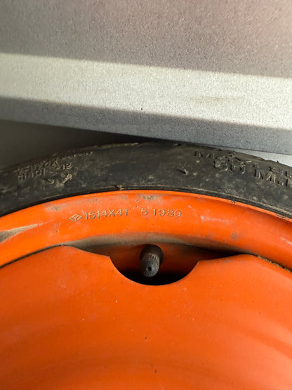 OEM Orange Temporary Spare Wheel & Tire (Donut) – 1990–2005 Mazda Miata NA / NB
