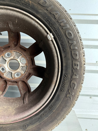 OEM Daisy Wheel & Tire Set (4) – 1990–1997 Mazda Miata NA