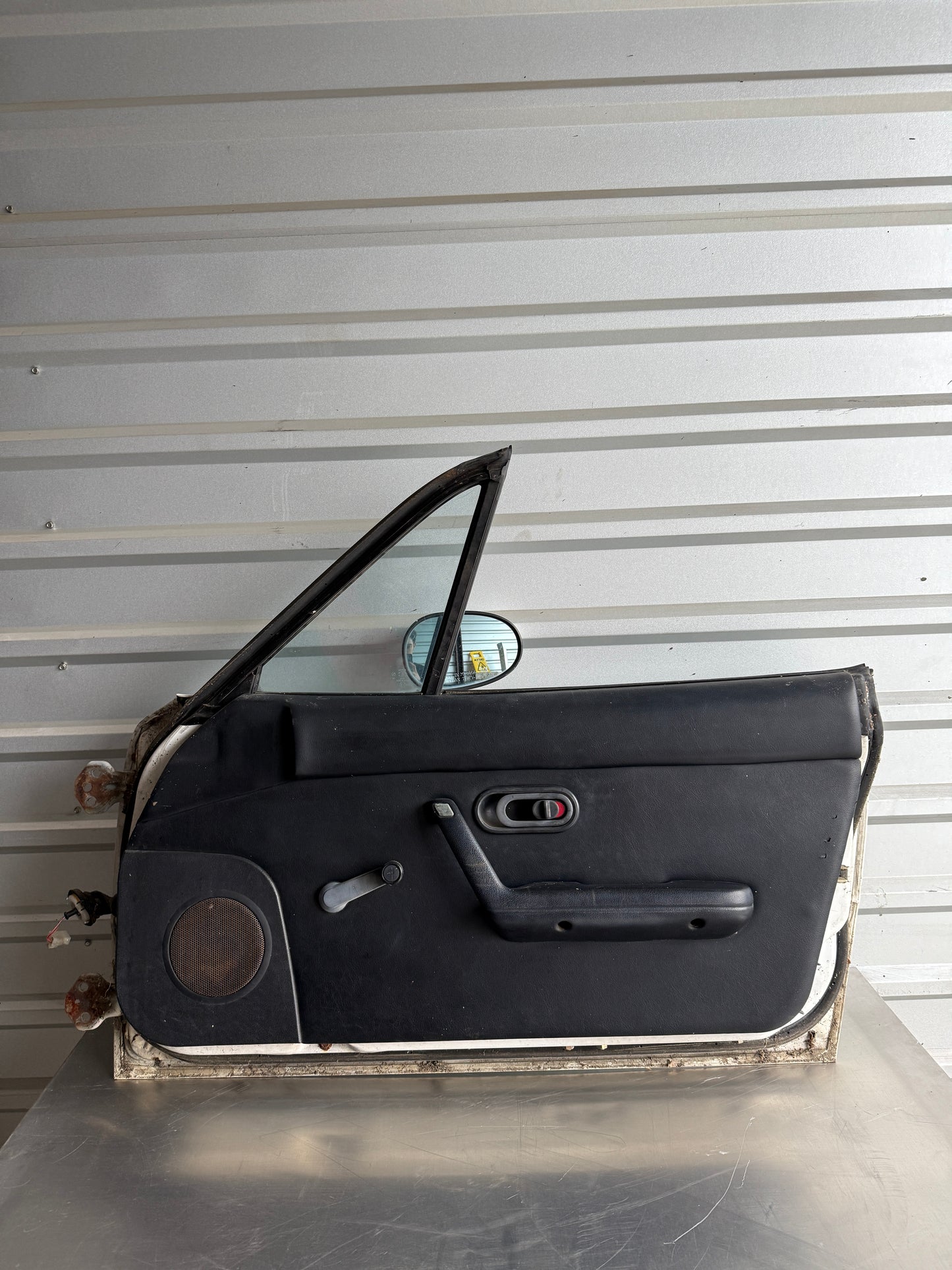 OEM White Passenger Side Door Assembly – 1990–1997 Mazda Miata NA