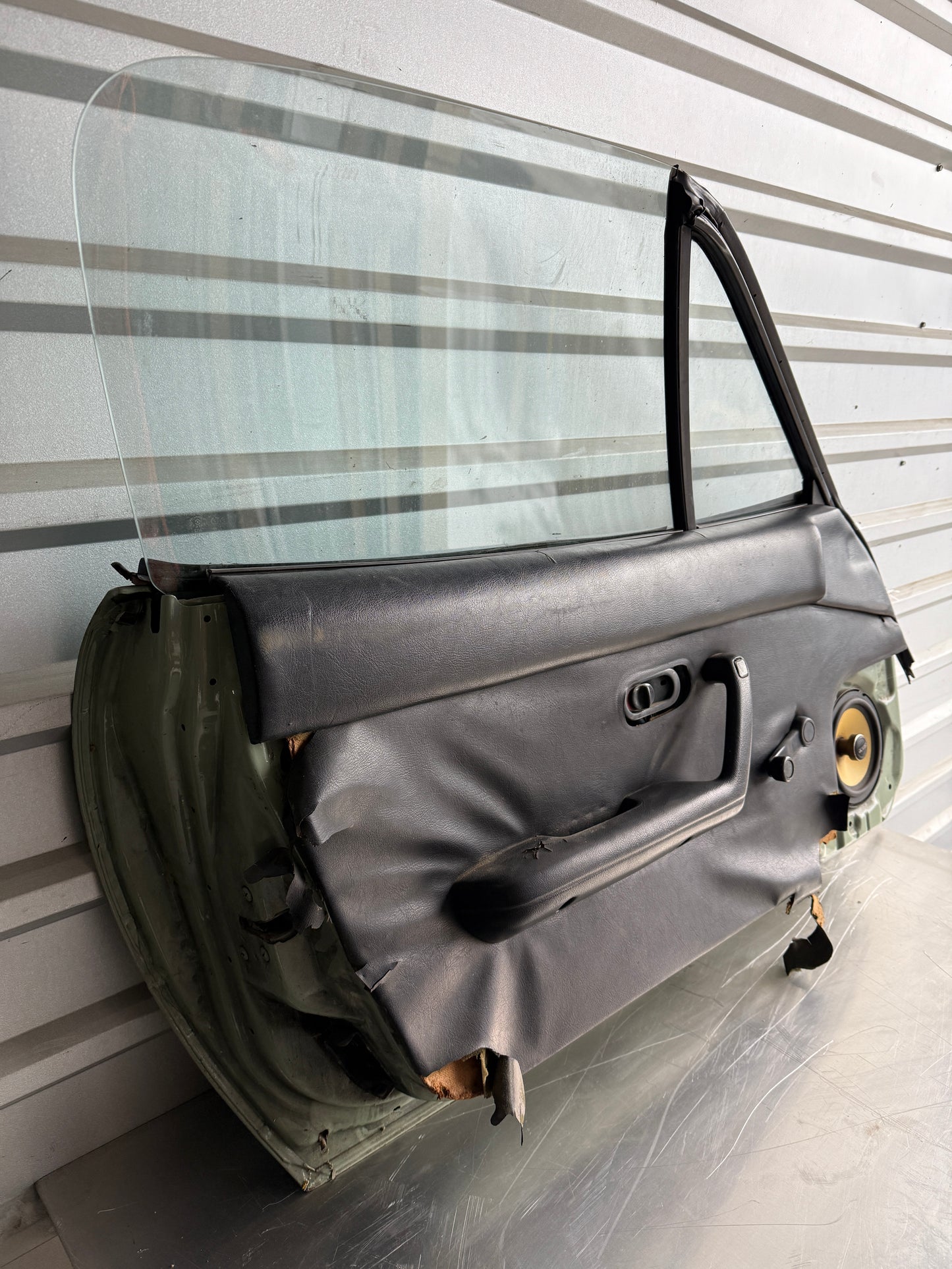 OEM Green Driver Side Door Assembly – 1990–1997 Mazda Miata NA