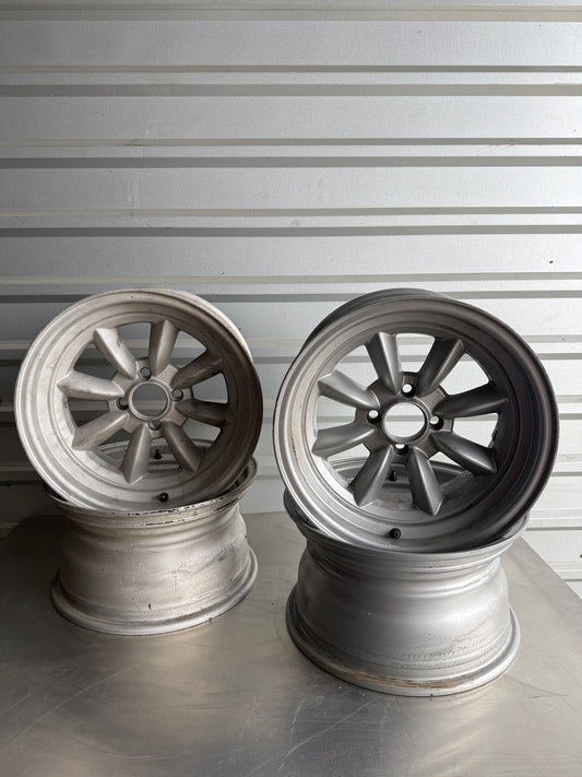 Aftermarket XXR 15x8 Wheels – 4x100 – 0 Offset – Mixed Finish (Powder Coated + Raw)