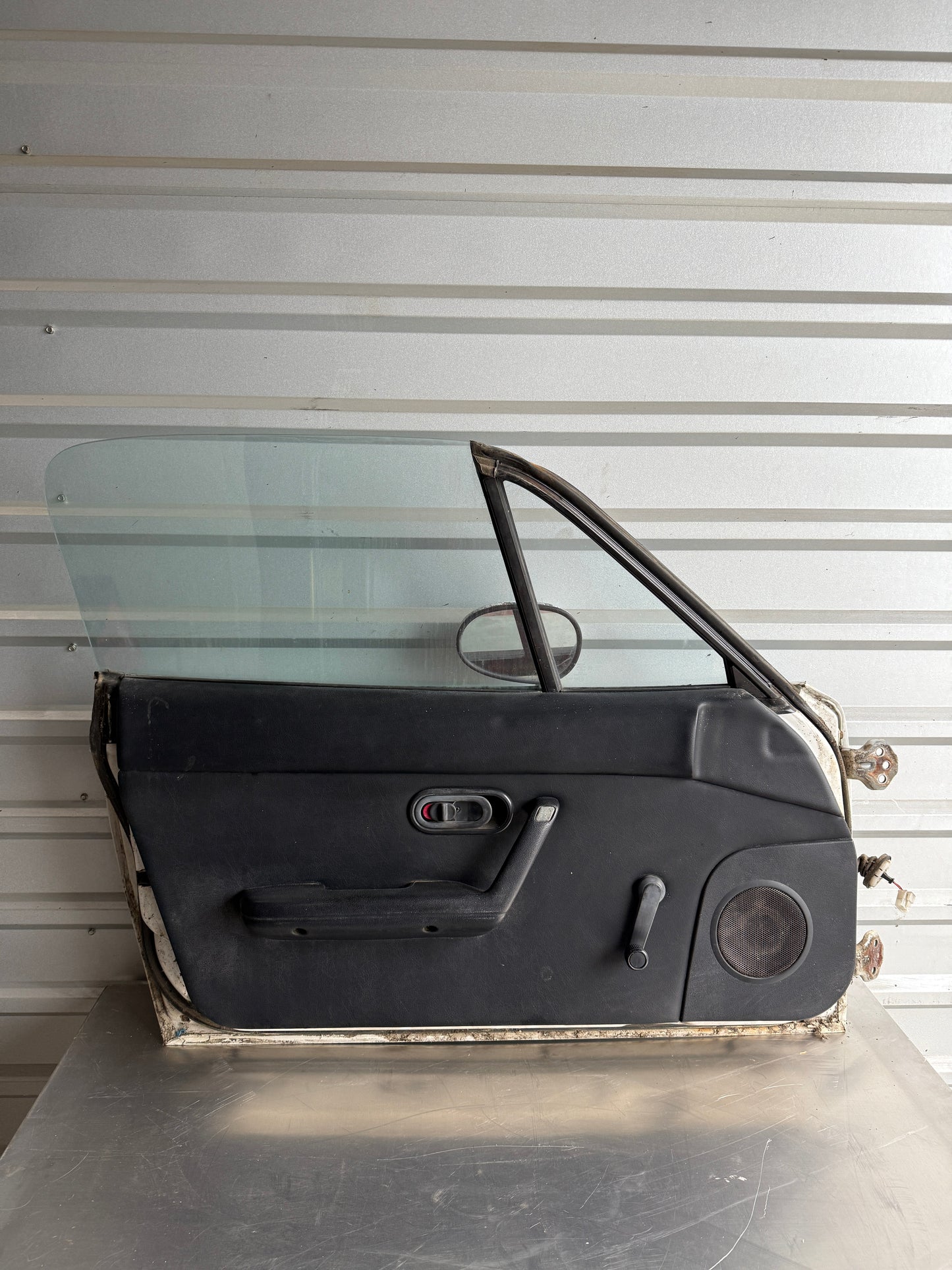 OEM White Driver Side Door Assembly – 1990–1997 Mazda Miata NA